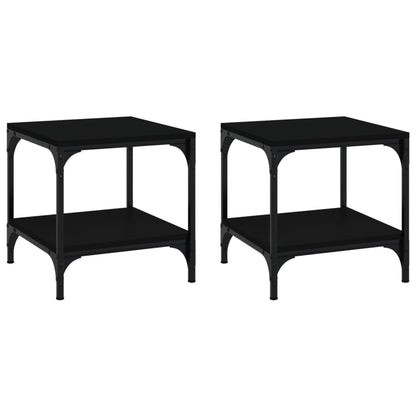 Side Tables, 2 pcs., 40x Wood-based material   Side Tables