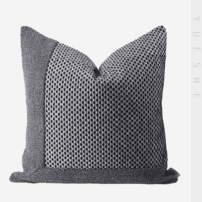 Modern Minimalist Dark Gray Model Room Sofa Back