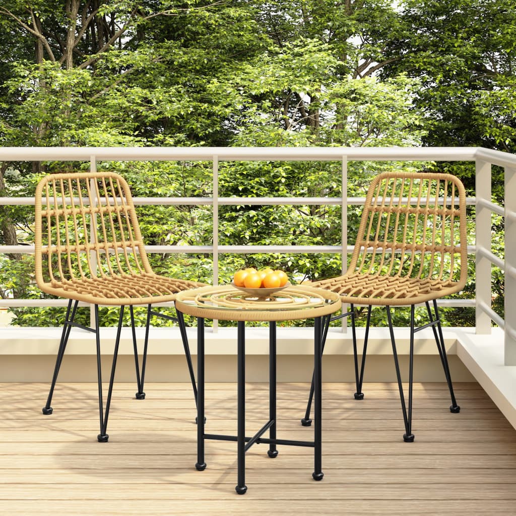 Garden Chairs, 2 pcs., 48x PE rattan