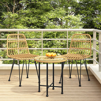 Garden Chairs, 2 pcs., 48x PE rattan