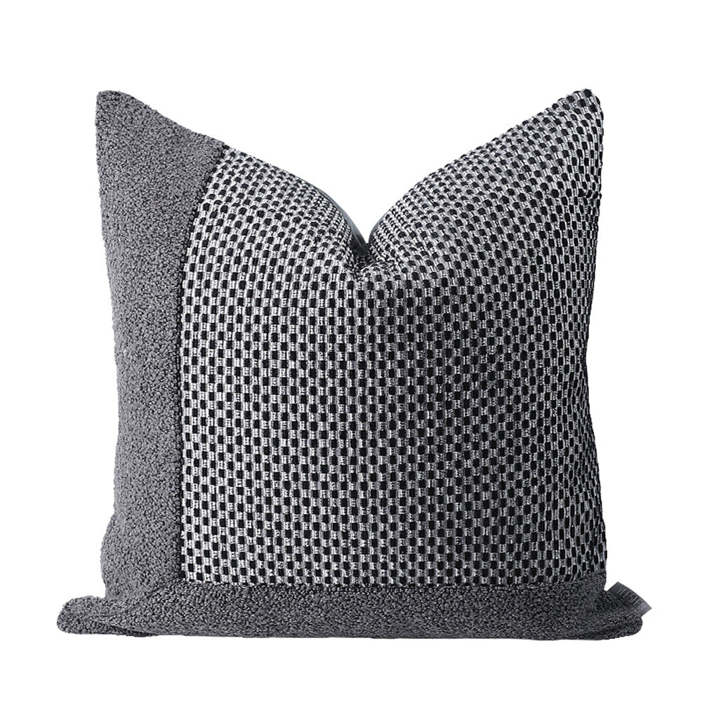 Modern Minimalist Dark Gray Model Room Sofa Back