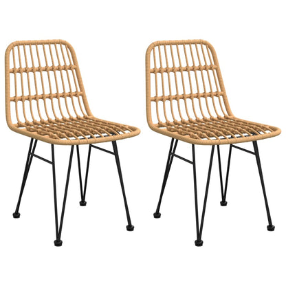Garden Chairs, 2 pcs., 48x PE rattan