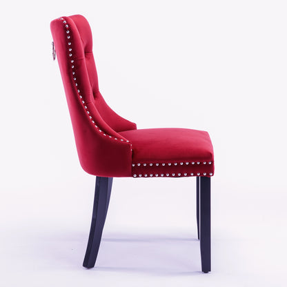 Classic Velvet Dining Chairs - High-end Tufted Solid Wood Upholstered
