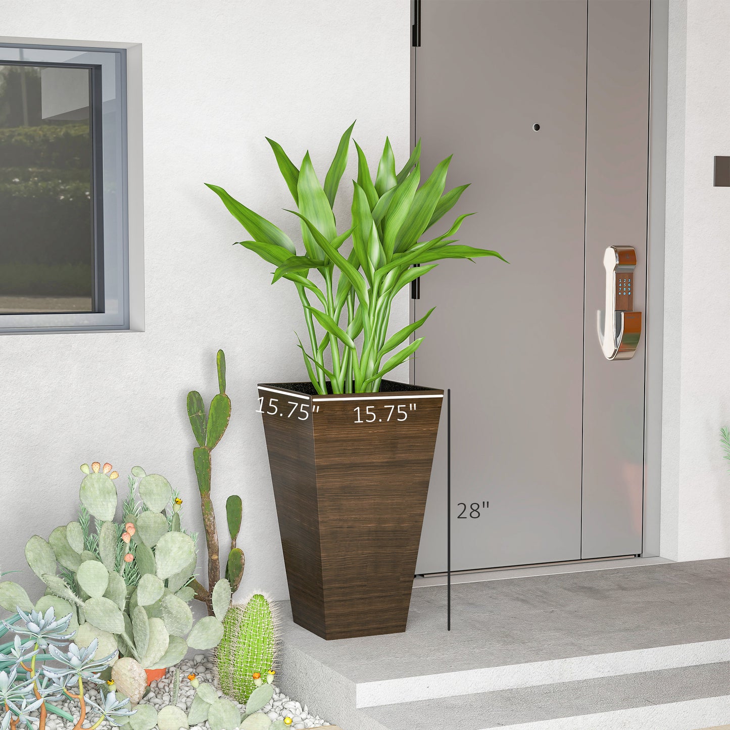 Set of 3 Tall Planters