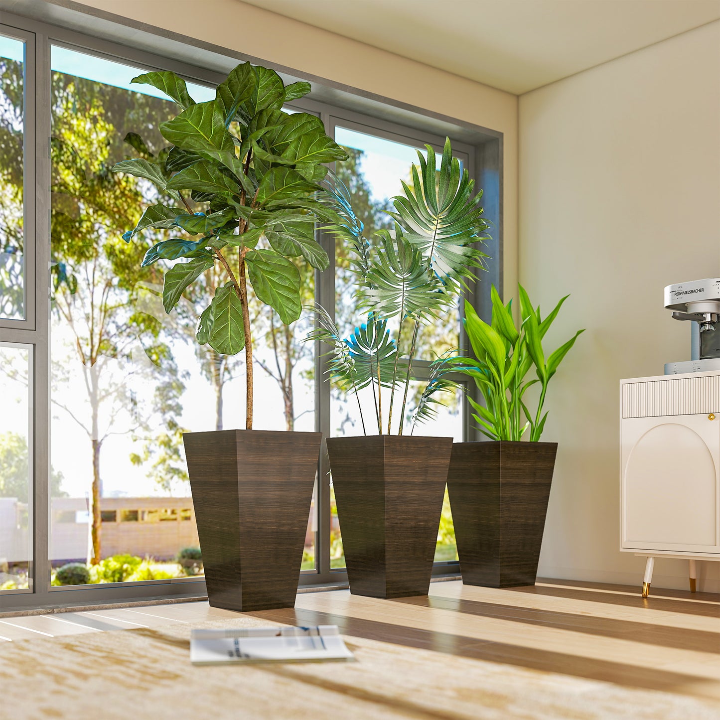 Set of 3 Tall Planters